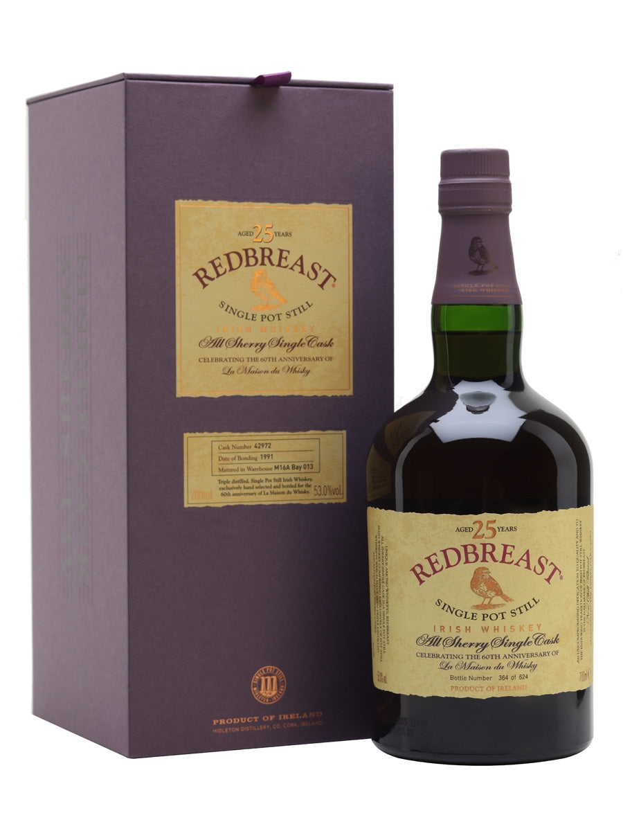 Redbreast 1991 25 Year Old La Maison du Whisky's 60th Anniversary Single Pot Still Irish Whiskey at CaskCartel.com