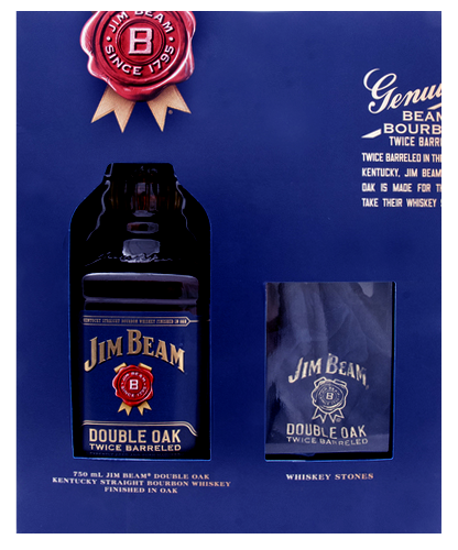 Jim Beam Double Oak Bourbon Whiskey W/WH Stone at CaskCartel.com 2