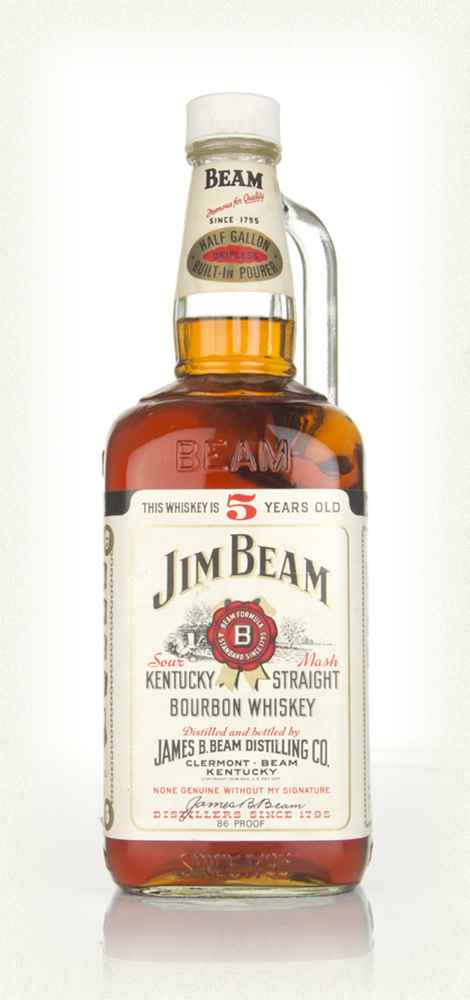 Jim Beam White Label 5 Year Old - 1970s Bourbon Whiskey | 1.9L at CaskCartel.com