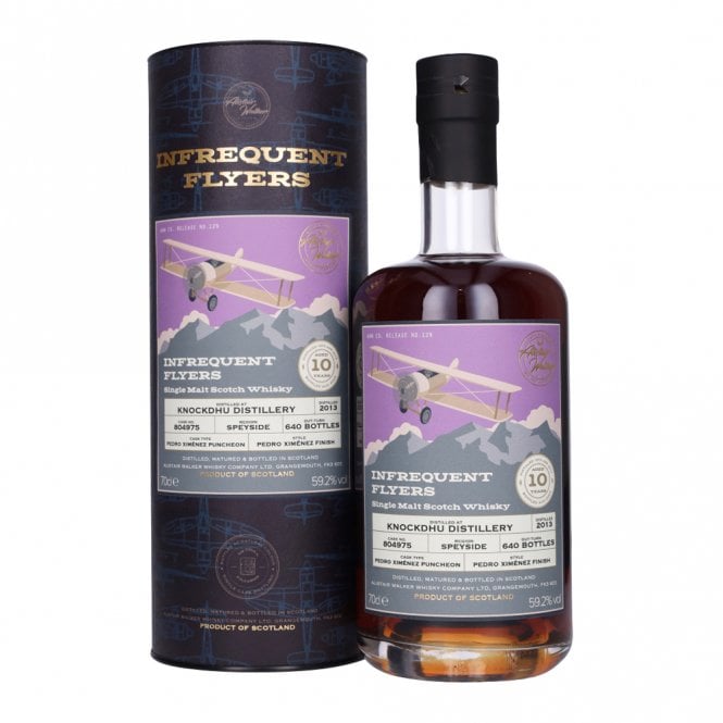 Knockdhu Infrequent Flyers Pedro Ximénez Finish 2013 10 Year Old Whisky | 700ML at CaskCartel.com