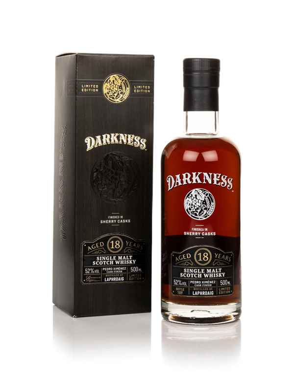 Darkness Laphroaig 18 Year Old Pedro Ximénez Cask Finish Scotch Whisky | 500ML at CaskCartel.com