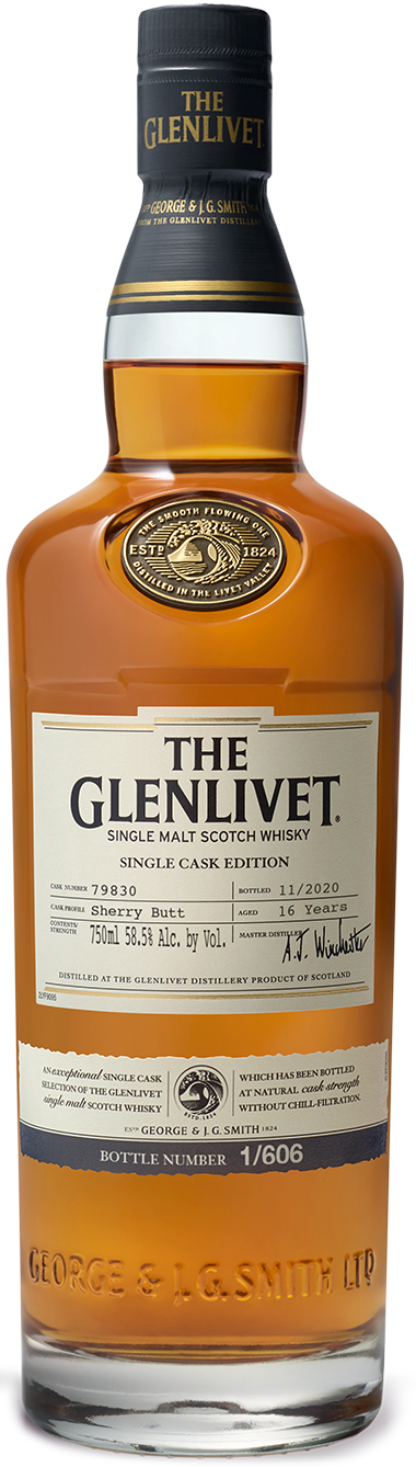Glenlivet 16 year Old Sherry Butt # 79830 Limited US Release 2021 Scotch Whisky at CaskCartel.com
