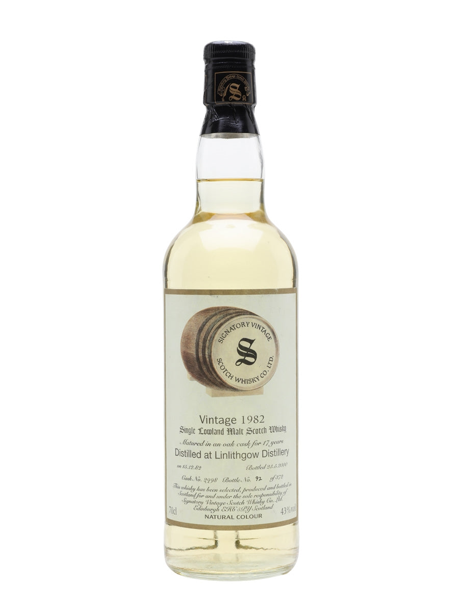Linlithgow 1982 17 Year Old Signatory Lowland Single Malt Scotch Whisky | 700ML at CaskCartel.com
