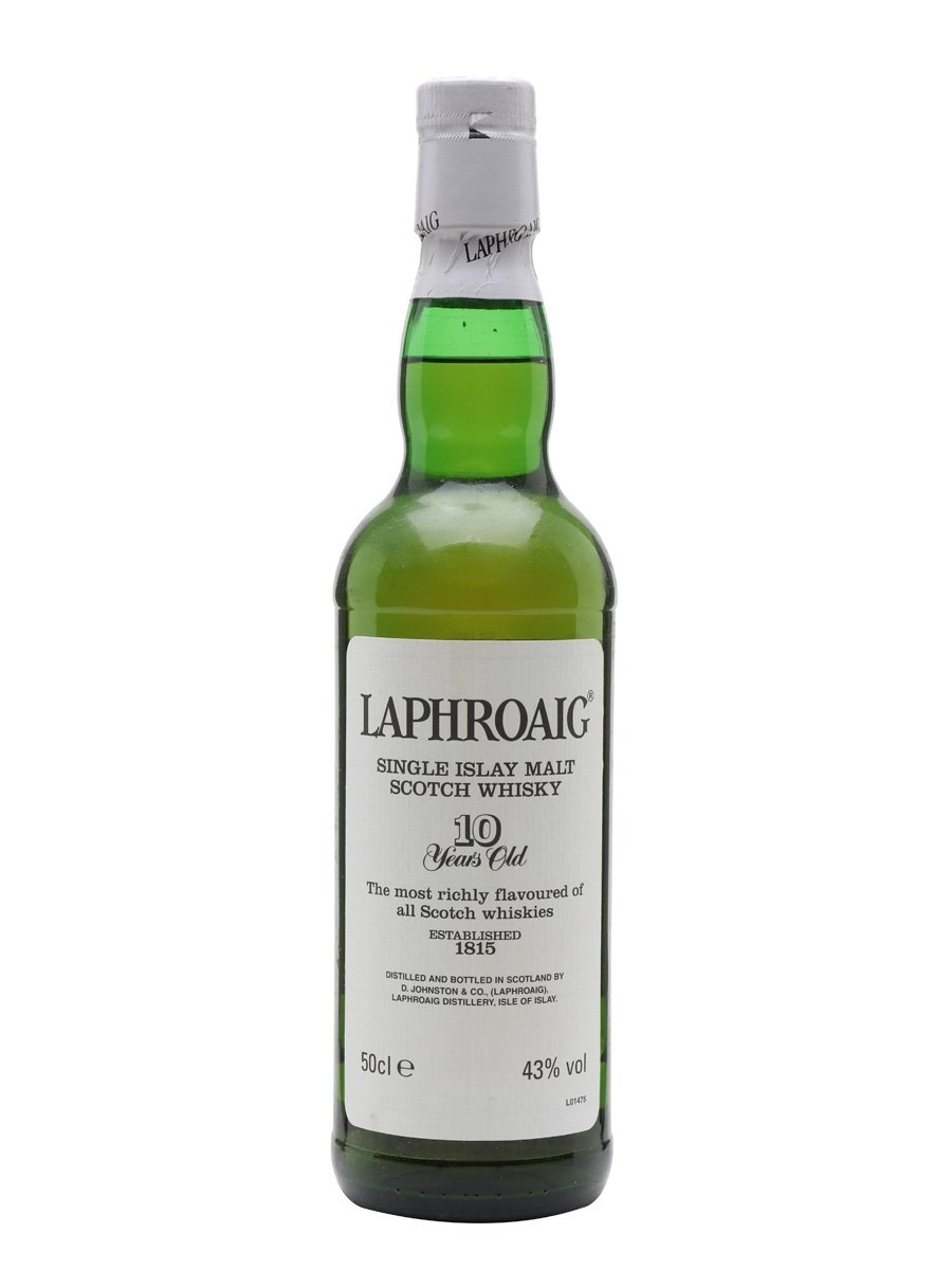 Laphroaig 10 Year Old Bot.1990s Post Royal Warrant Islay Single Malt Scotch Whisky | 500ML at CaskCartel.com
