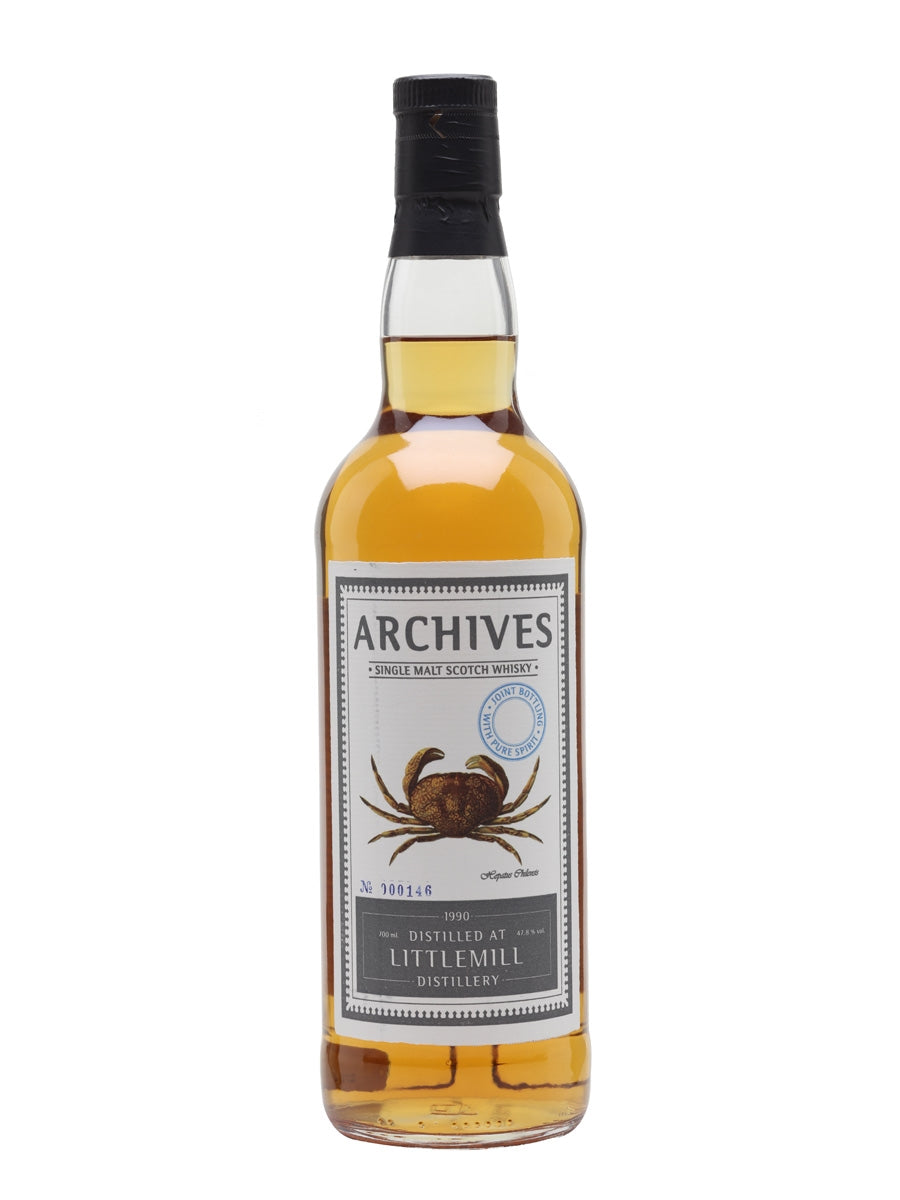 Littlemill 1990 23 Year Old Archives Lowland Single Malt Scotch Whisky | 700ML at CaskCartel.com