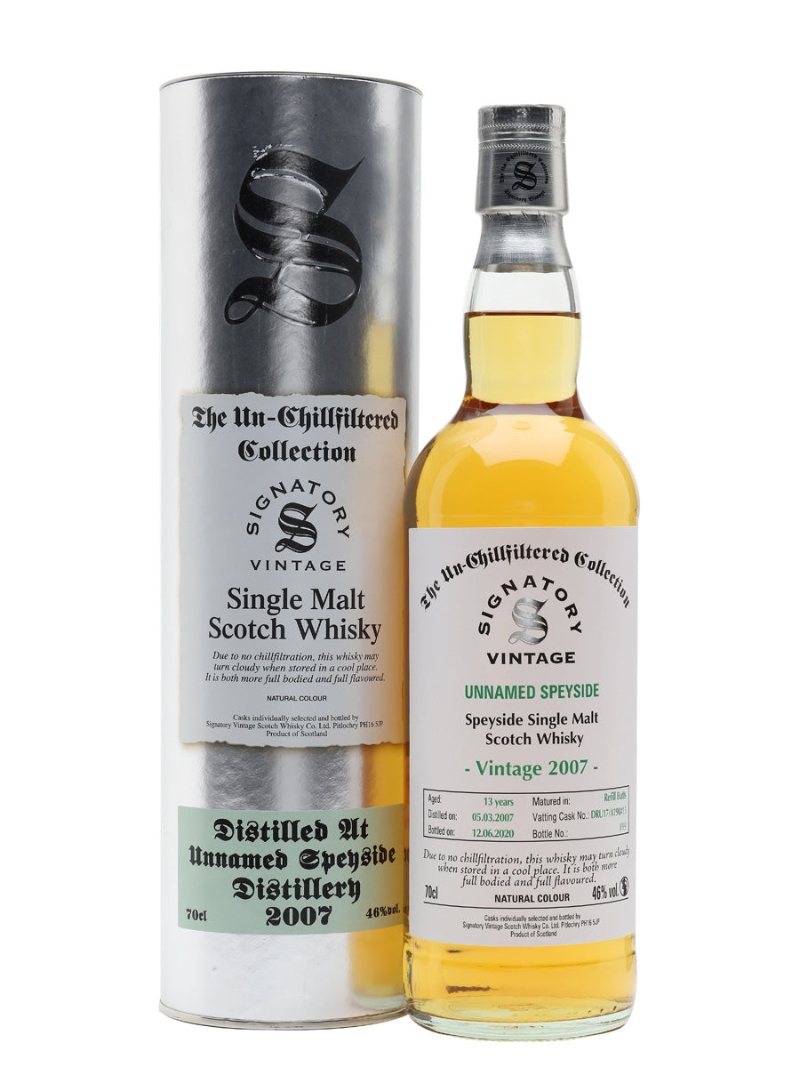 Unnamed Speyside 2007 13 Year Old Signatory Speyside Single Malt Scotch Whisky | 700ML at CaskCartel.com
