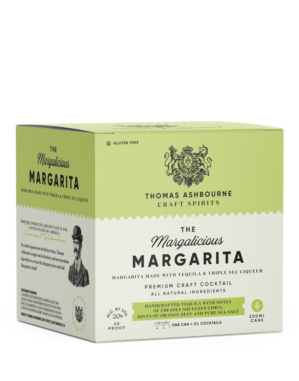 Thomas Ashbourne Craft Spirits The Margalicious Margarita Cocktail | 4*200ML at CaskCartel.com
