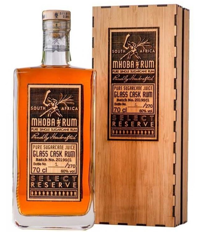 Mhoba Select Reserve Glass Cask Rum | 700ML at CaskCartel.com