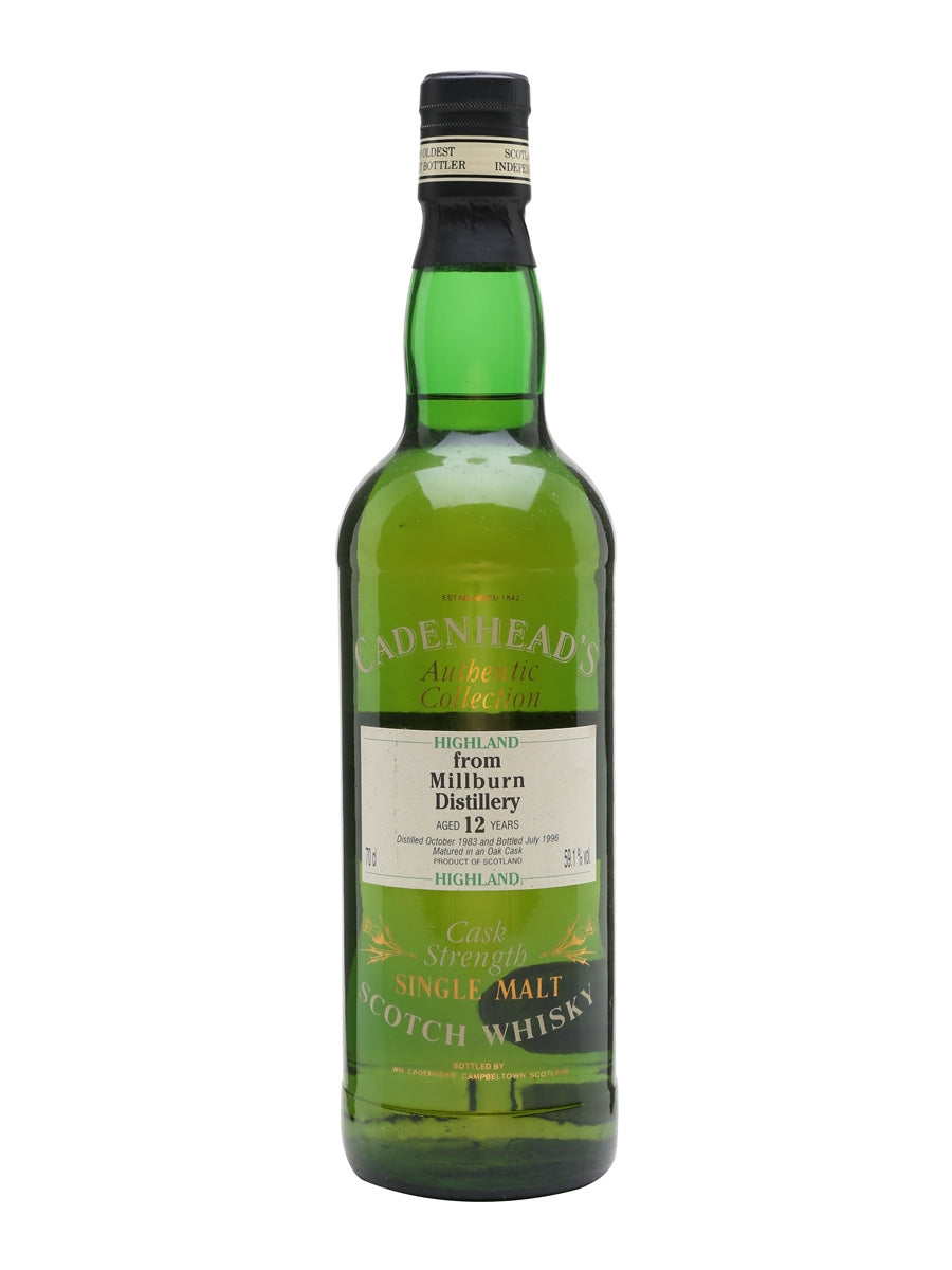 Millburn 1983 12 Year Old Cadenhead's Highland Single Malt Scotch Whisky | 700ML at CaskCartel.com