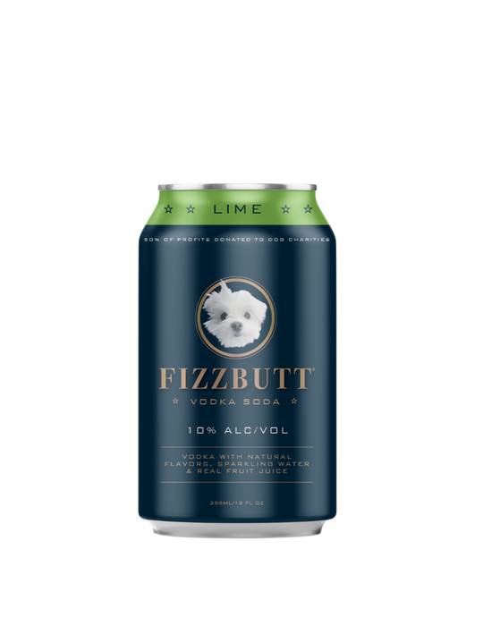 FizzButt Lime Vodka Soda Cocktail | 4x355ML at CaskCartel.com