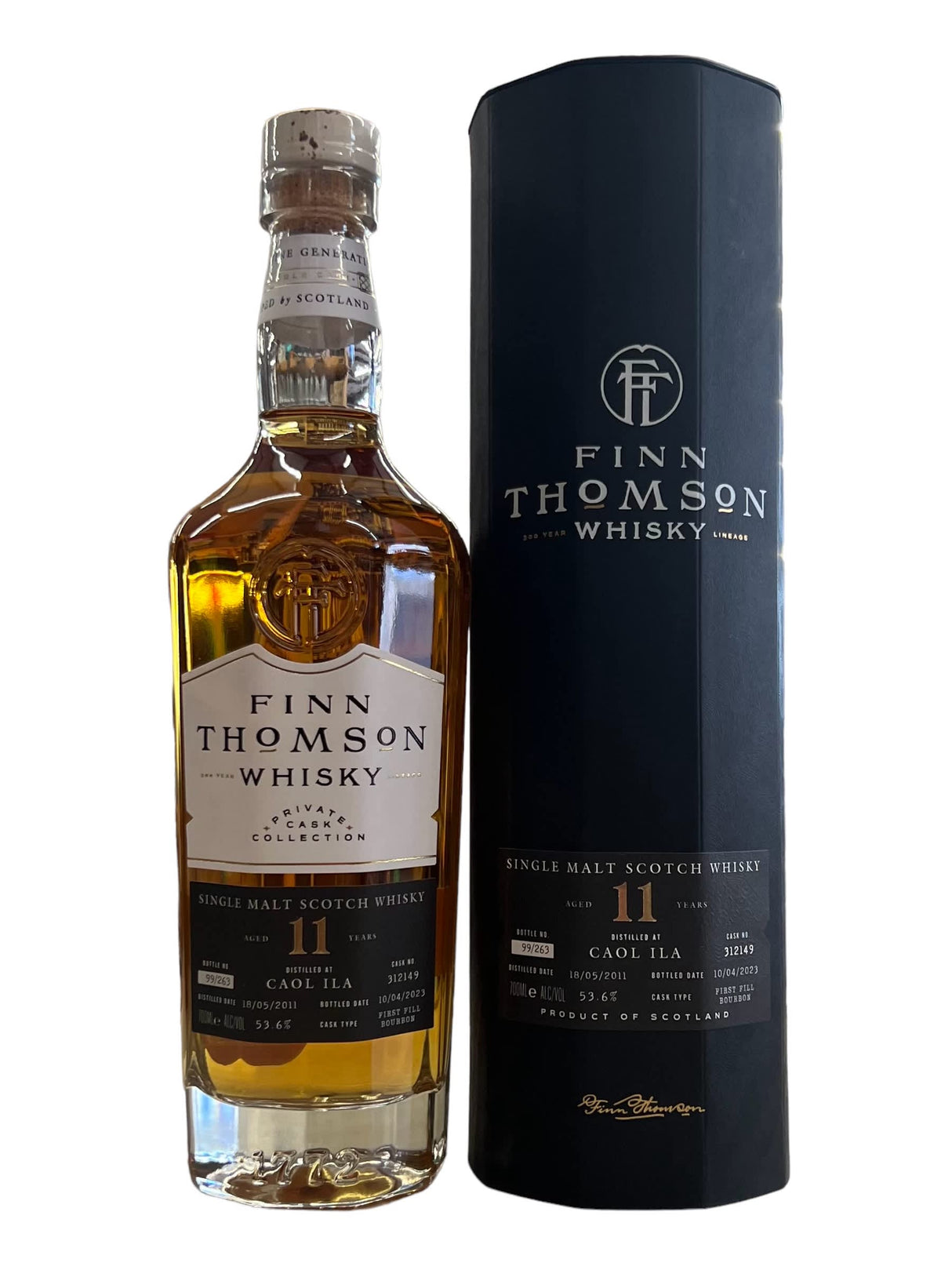 Finn Thomson Caol Ila 11 Year Old Scotch Whisky | 700ML at CaskCartel.com