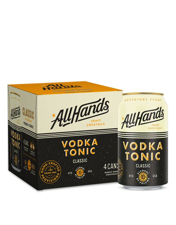 All Hands Classic Vodka Tonic Cocktail | 4*355ML at CaskCartel.com