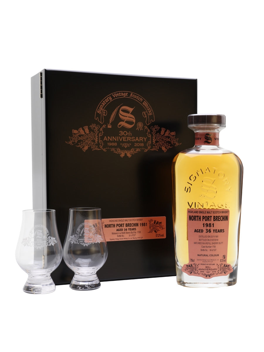North Port Brechin 1981 36 Year Old Signatory 30th Anniversary Highland Single Malt Scotch Whisky | 700ML at CaskCartel.com