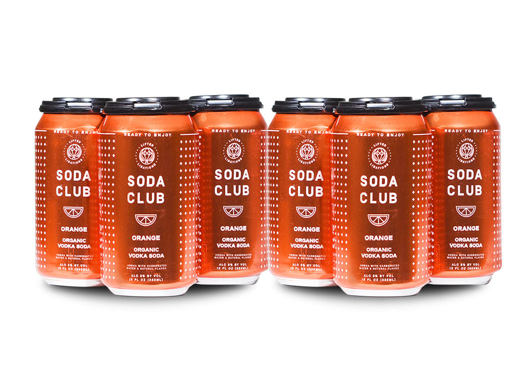 Lifted Libations Club Orange Organic Vodka Soda (8) Cans at CaskCartel.com