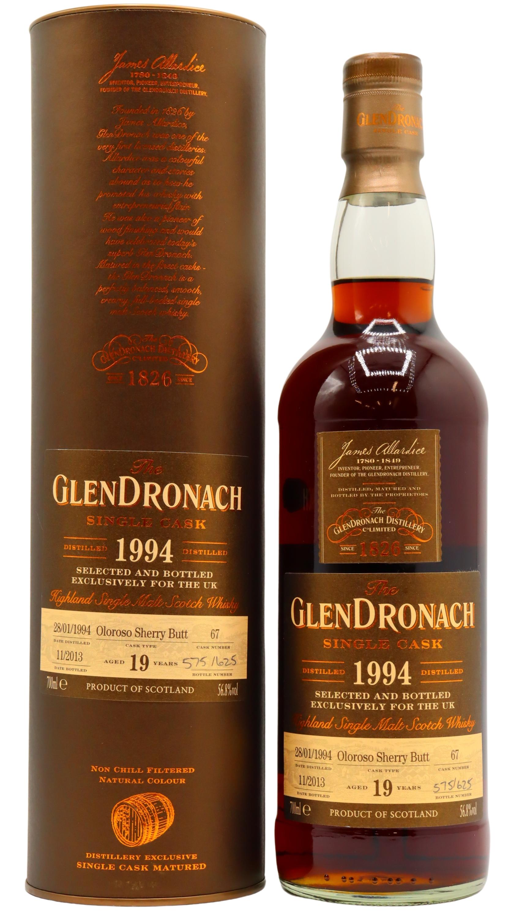 BUY] GlenDronach Single Cask #67 (UK Exclusive) 1994 19 Year Old