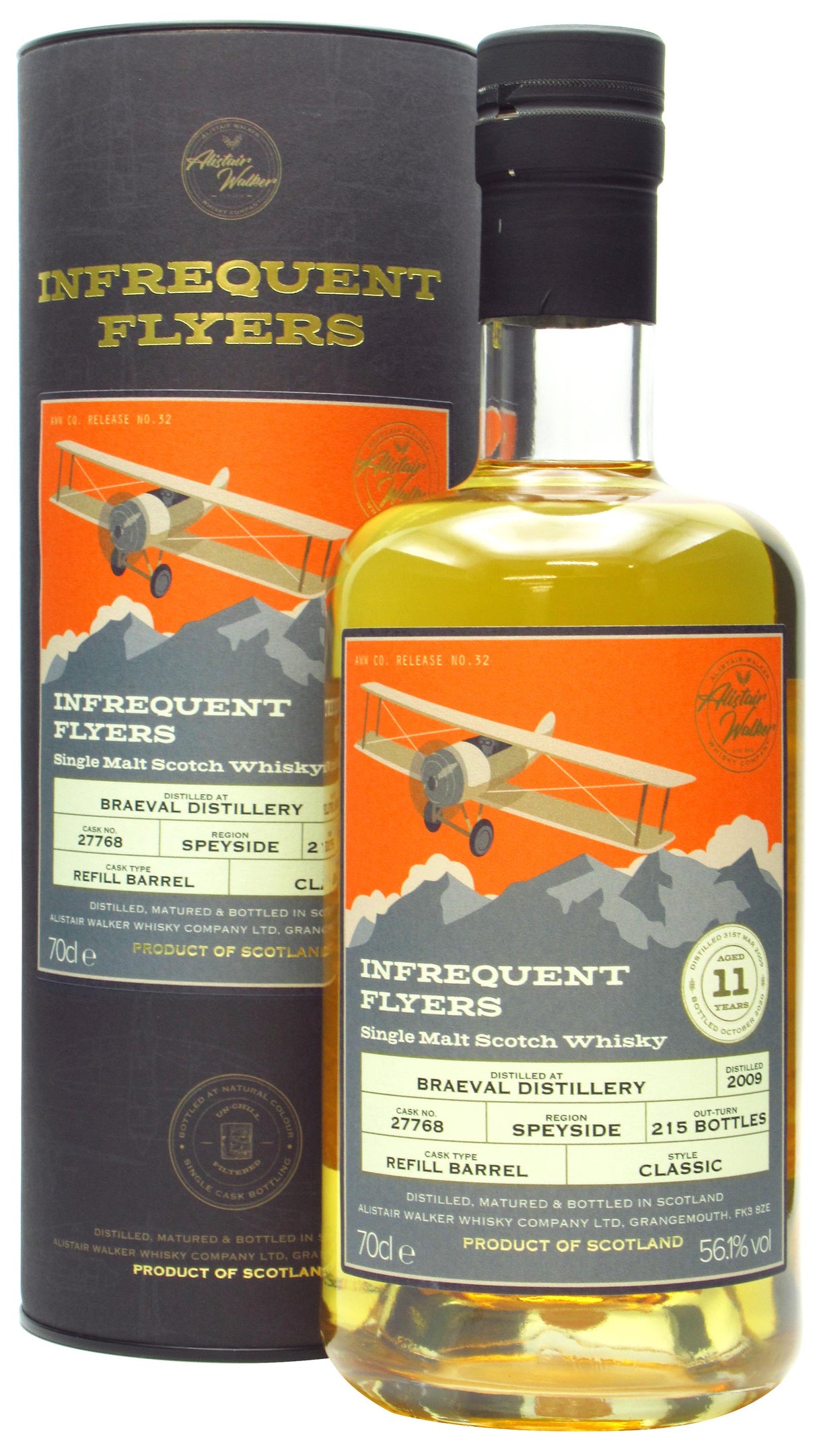 Braeval Infrequent Flyers Single Cask # 27768 2009 11 Year Old Whisky | 700ML at CaskCartel.com