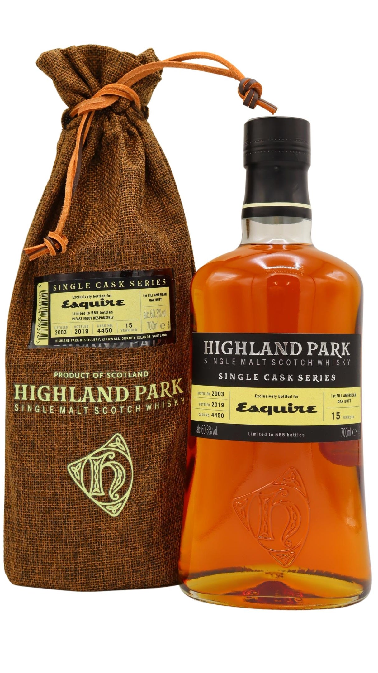 Highland Park Esquire Exclusive Single Cask #4450 2003 15 Year Old Whisky | 700ML at CaskCartel.com