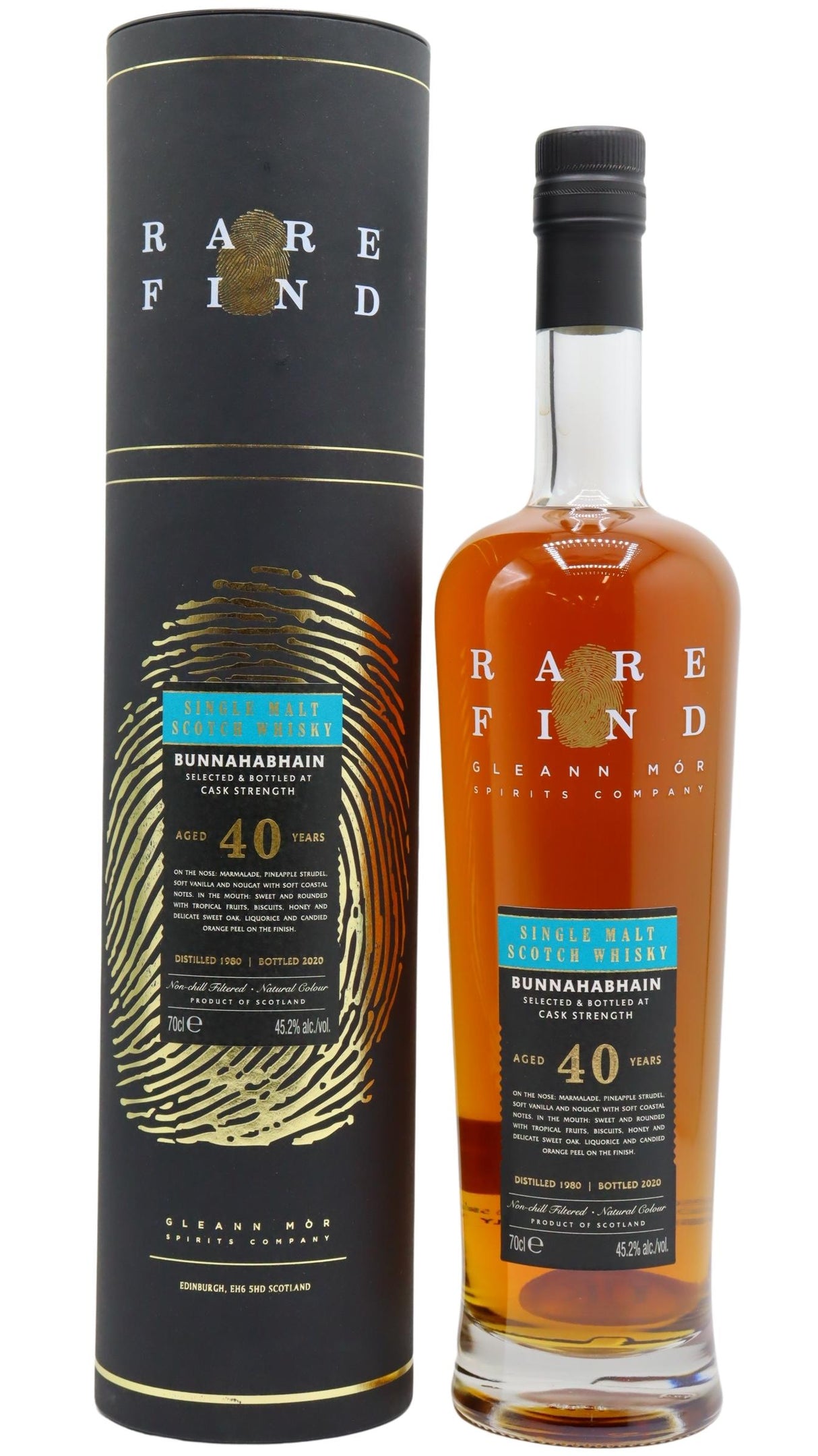 Bunnahabhain Gleann Mor Rare Find Single Cask 40 Year Old Whisky | 700ML at CaskCartel.com