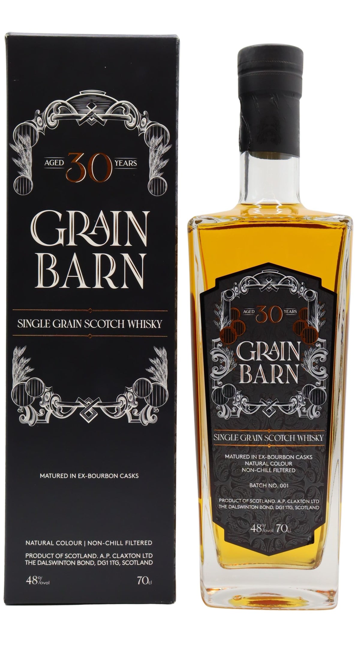 Grain Barn Claxton's Single Grain 1992 30 Year Old Whisky | 700ML at CaskCartel.com