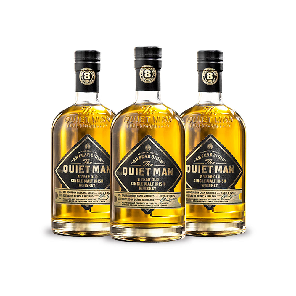 The Quiet Man 8 Year Irish Whiskey (3) Bottle Bundle at CaskCartel.com