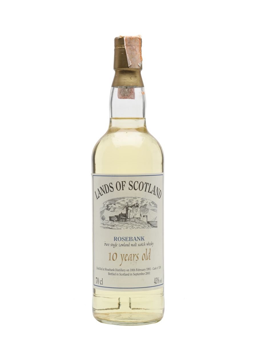 Rosebank 10 Year Old (D.1991 B.2001) Lands of Scotland Scotch Whisky | 700ML at CaskCartel.com