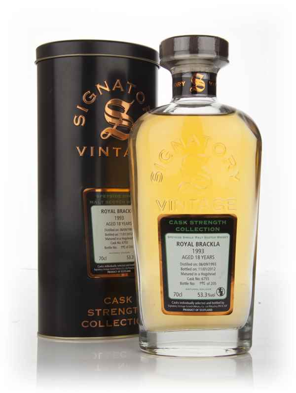 Royal Brackla 18 Year Old 1993 - Cask Strength Collection (Signatory) Scotch Whisky | 700ML at CaskCartel.com