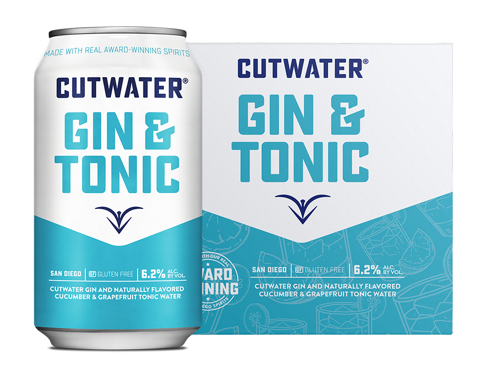 Cutwater | Old Grove Gin and Tonic (4) Pack Cans at CaskCartel.com