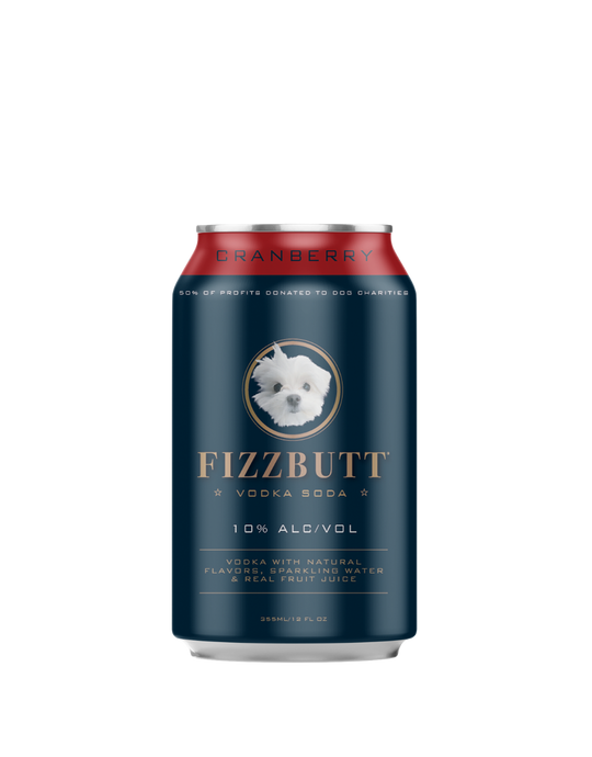 FizzButt Cranberry Vodka Soda Cocktail | 4x335ML at CaskCartel.com