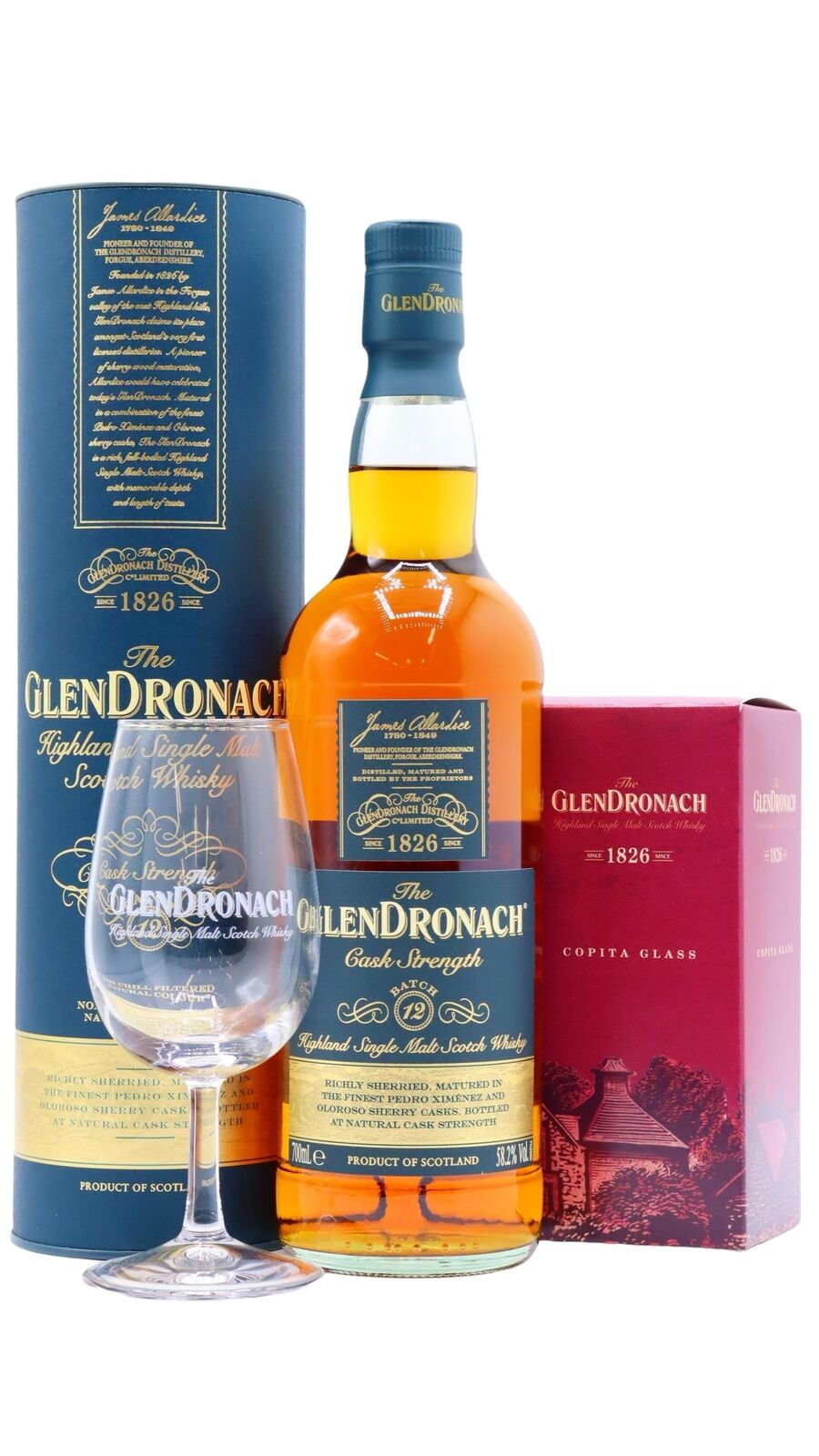 GlenDronach Copita Cask Strength Batch #12 Whisky | 700ML at CaskCartel.com