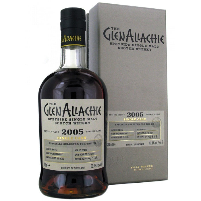 GlenAllachie Single Cask #901042 Sherry Butt 2005 15 Year Old Whisky | 700ML at CaskCartel.com
