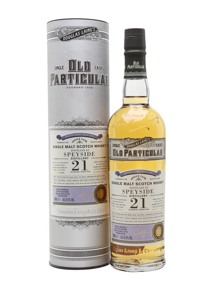 Speyside 21 Year Old (D.1999, B.2020) Douglas Laing’s Old Particular Scotch Whisky | 700ML at CaskCartel.com