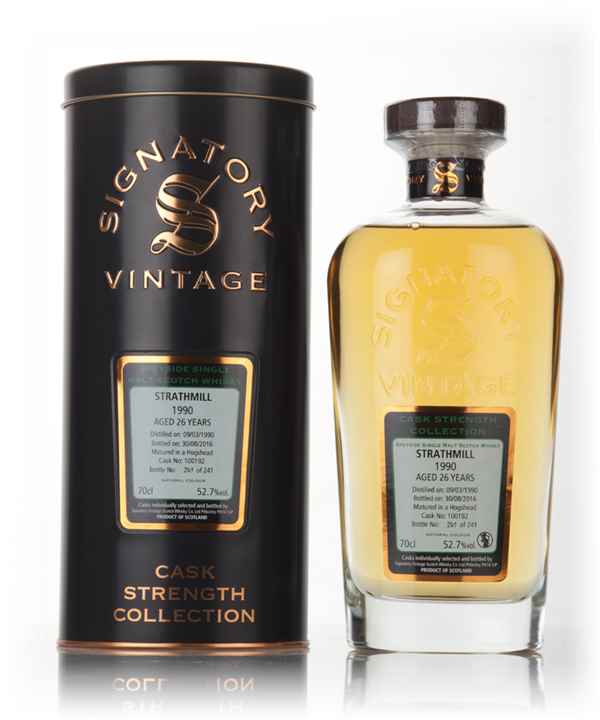 Strathmill 26 Year Old 1990 (cask 100192) - Cask Strength Collection (Signatory) Scotch Whisky | 700ML at CaskCartel.com
