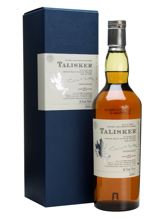 Talisker 25 Year Old Bot.2007 Island Single Malt Scotch Whisky | 700ML at CaskCartel.com