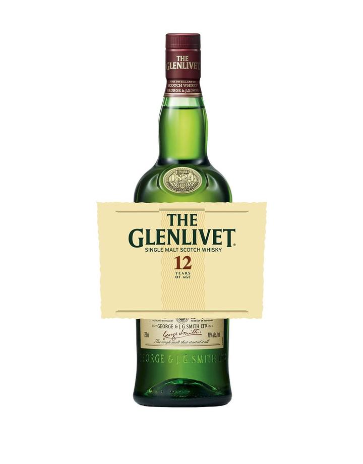 The Glenlivet 12 Year Old with Custom Label Scotch Whisky - CaskCartel.com