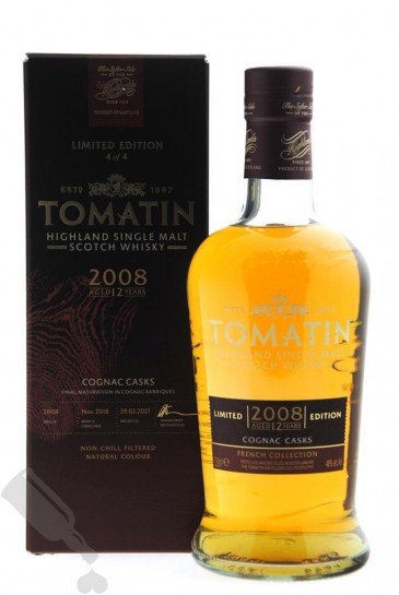 Tomatin 12 Year Old (D.2008, B.2021) Cognac Casks Scotch Whisky | 700ML at CaskCartel.com