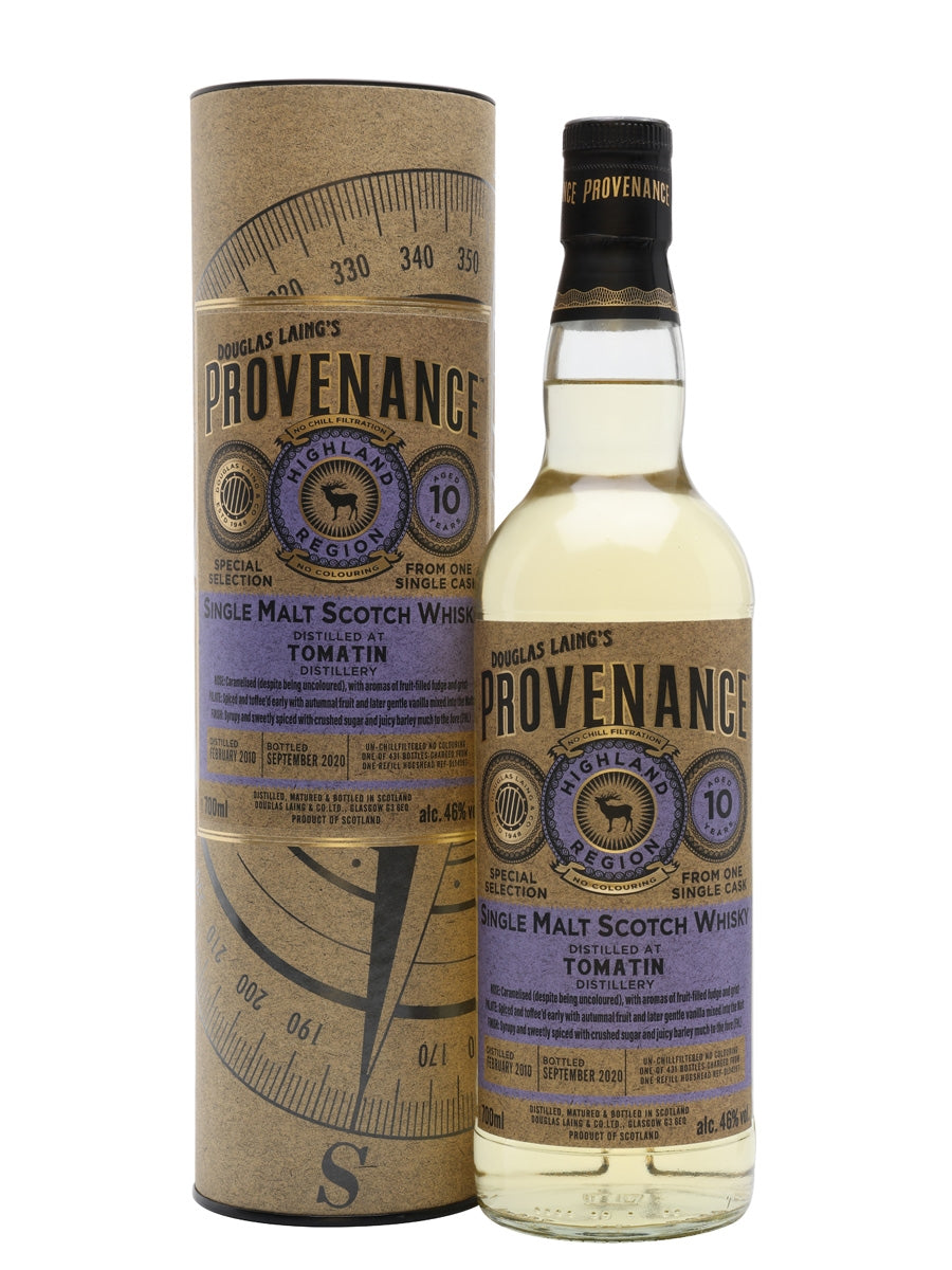 Tomatin 2010 10 Year Old Provenance Highland Single Malt Scotch Whisky | 700ML at CaskCartel.com