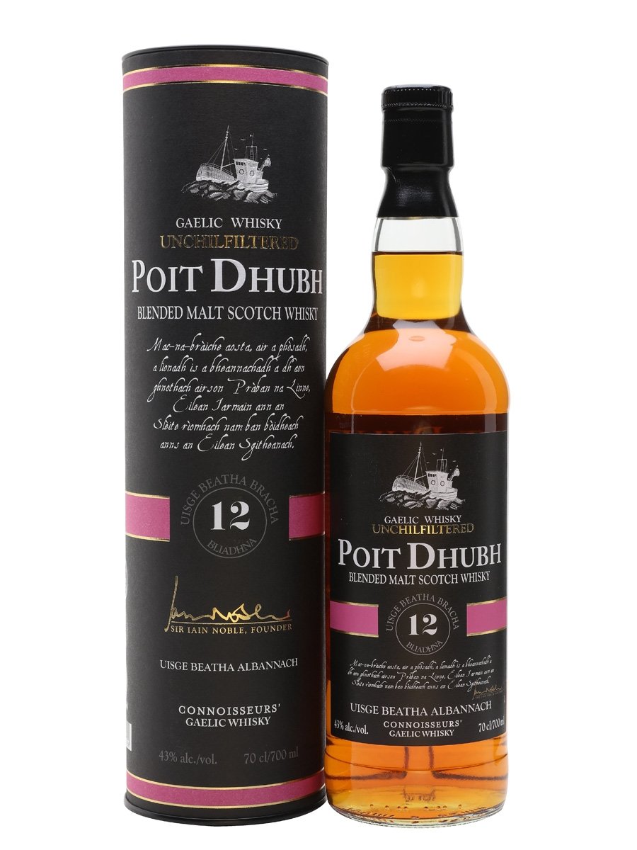 Poit Dhubh 12 Year Old Blended Malt Scotch Whisky | 700ML at CaskCartel.com