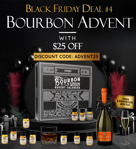 Black Friday Deal #4 Bestseller Bourbon Advent $25 Off + Free Prosecco while supplies last