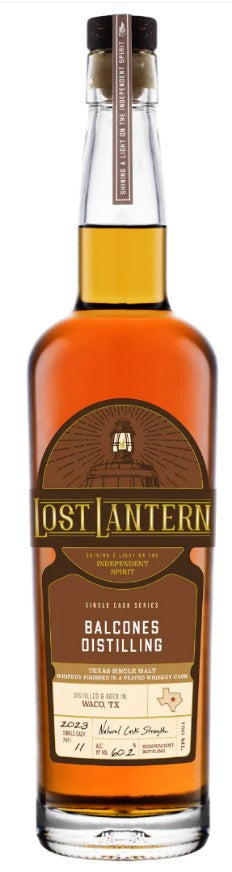 Lost Lantern Balcones Distilling Texas Single Malt Finished in a Peated Whiskey Cask