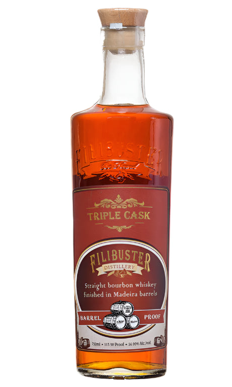 Filibuster 5 Year Old Triple Cask finished in Madeira Barrels Straight Bourbon Whisky at CaskCartel.com
