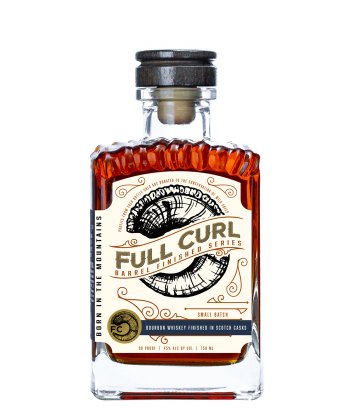 Full Curl Bourbon Whiskey Finished In Scotch Casks