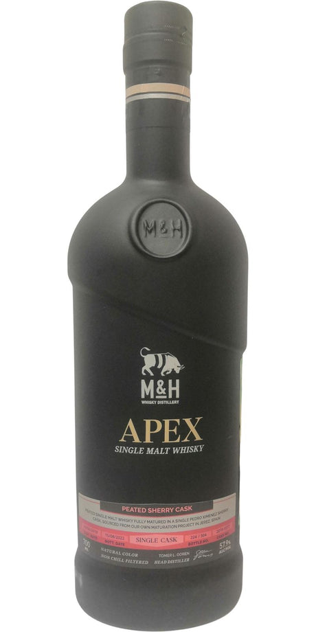 M&H 2019 - APEX Black Peated Sherry Cask Single Malt Scotch Whisky | 700ML at CaskCartel.com