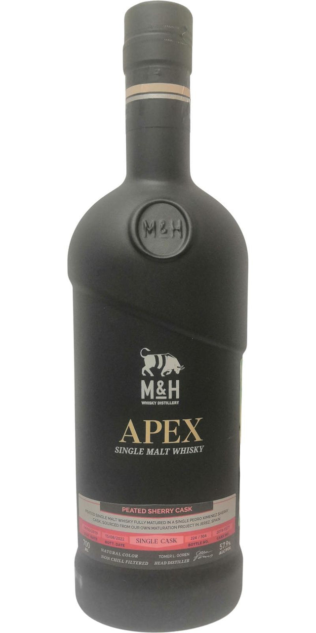 M&H 2019 - APEX Black Peated Sherry Cask Single Malt Scotch Whisky | 700ML at CaskCartel.com