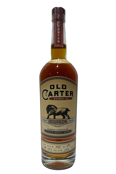 Old Carter Very Small Batch 1-GA Barrel strength Straight Bourbon 117.6 Proof Bottle 398 of 594 at CaskCartel.com