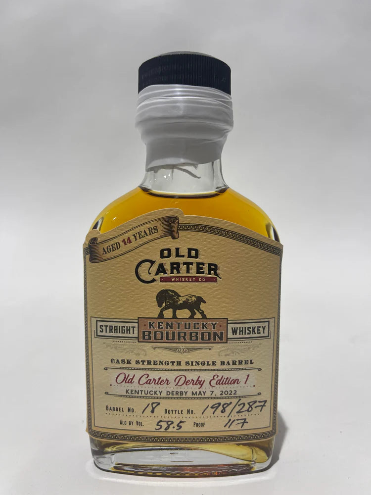 Old Carter Derby Edition 1 Single Barrel Aged 14 years Bottle #198 of 287 Barrel #18 | 100ML at CaskCartel.com