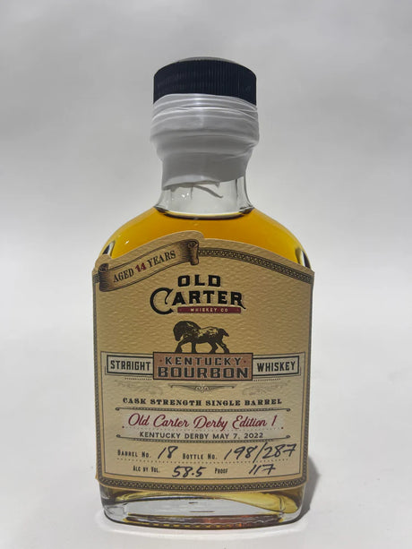 Old Carter Derby Edition 1 Single Barrel Aged 14 years Bottle #198 of 287 Barrel #18 | 100ML at CaskCartel.com