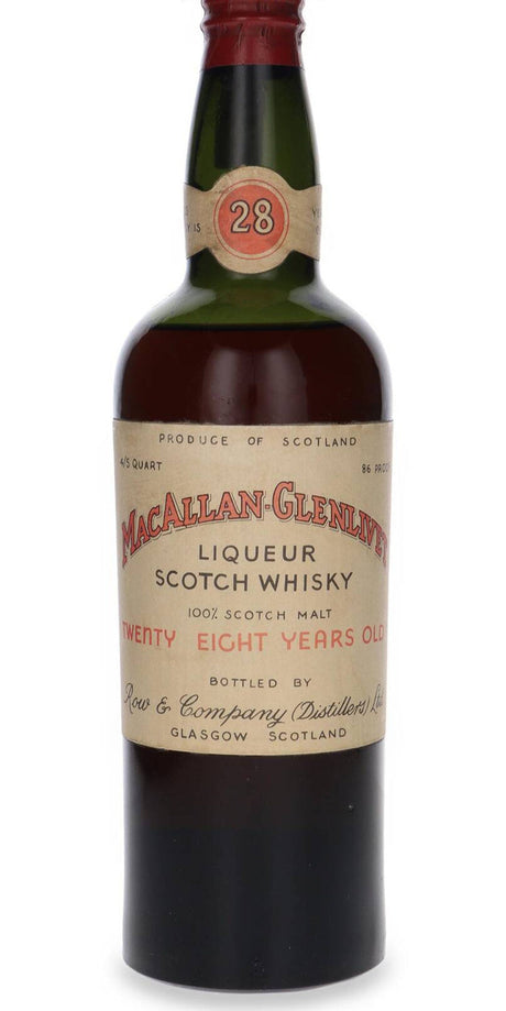 Macallan-Glenlivet 28 Year Old (Bottled by Row & Co. Ltd) Scotch Whisky at CaskCartel.com