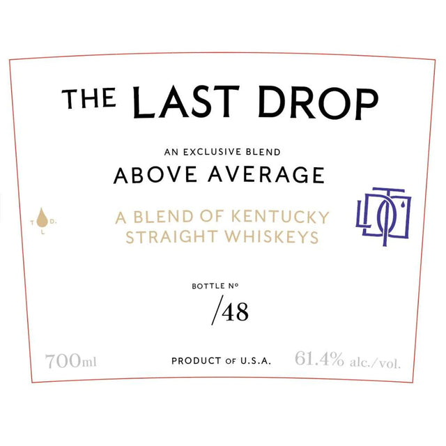 The Last Drop Above Average Blended Whiskey Bottle N48 | 700ML at CaskCartel.com