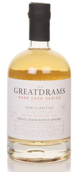 North British 12 Year Old Cask #GD-NB-23-J Rare Cask Series GreatDrams Single Grain Scotch Whisky | 500ML at CaskCartel.com