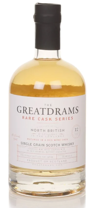 North British 12 Year Old Cask #GD-NB-23-J Rare Cask Series GreatDrams Single Grain Scotch Whisky | 500ML